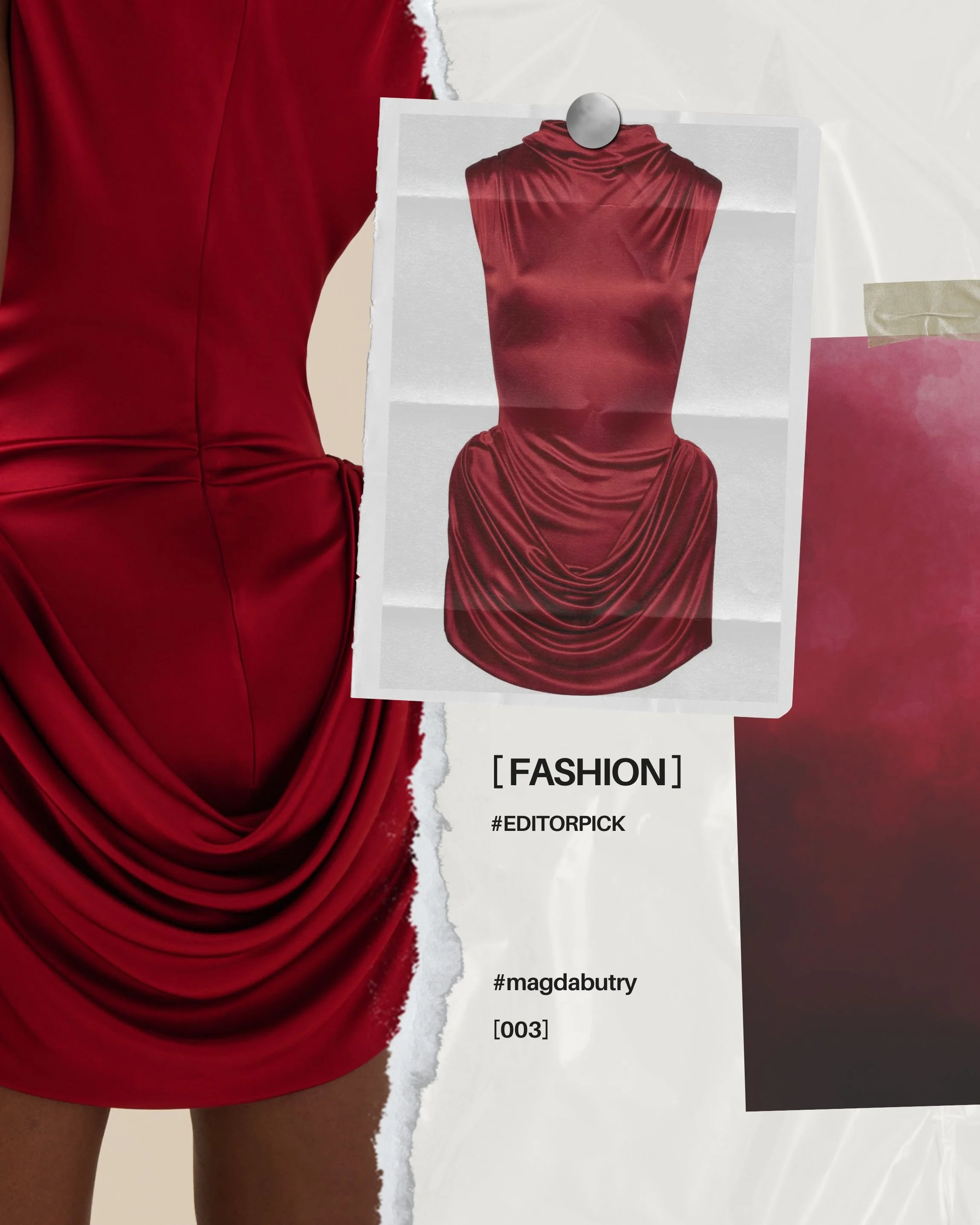 EDITOR PICK: MAGDA BUTRYM DRAPED MINI DRESS