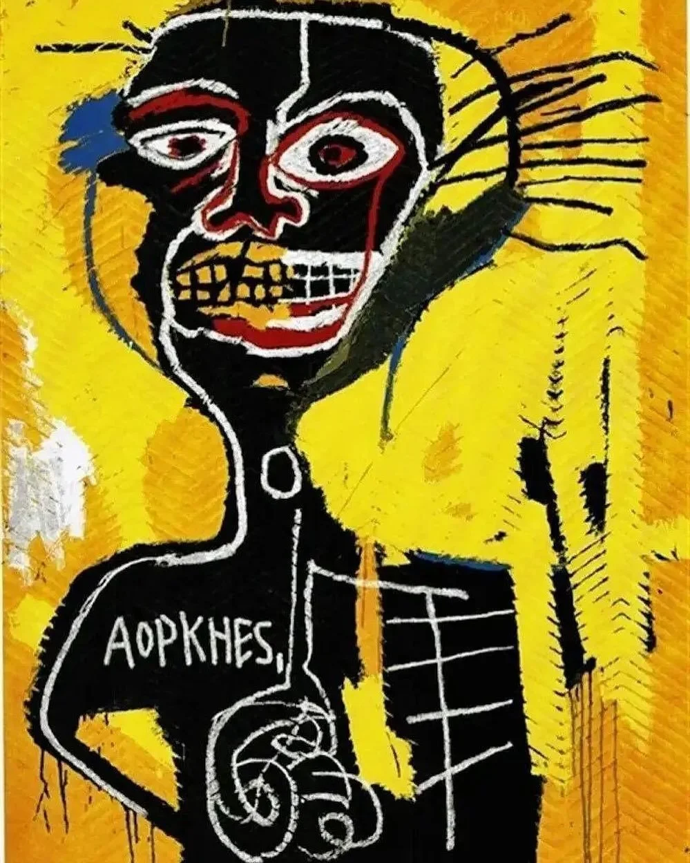 Jean-Michel Basquiat Cabeza - Signed Limited Edition, 2004