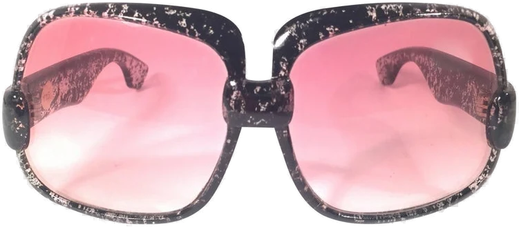 New Vintage Yves Saint Laurent YSL 545 Jaspe Black 1970 France Sunglasses