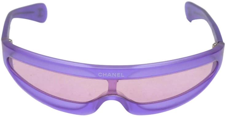 Chanel Purple Spring/Summer 2001 Shield Sunglasses