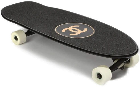 CHANEL Pre-Owned CC diamond-quilted skateboard - Black
