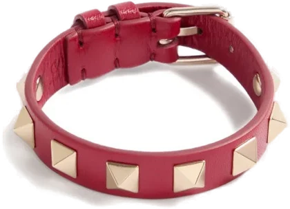 Rockstud leather bracelet