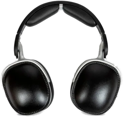 leather-trim headphones